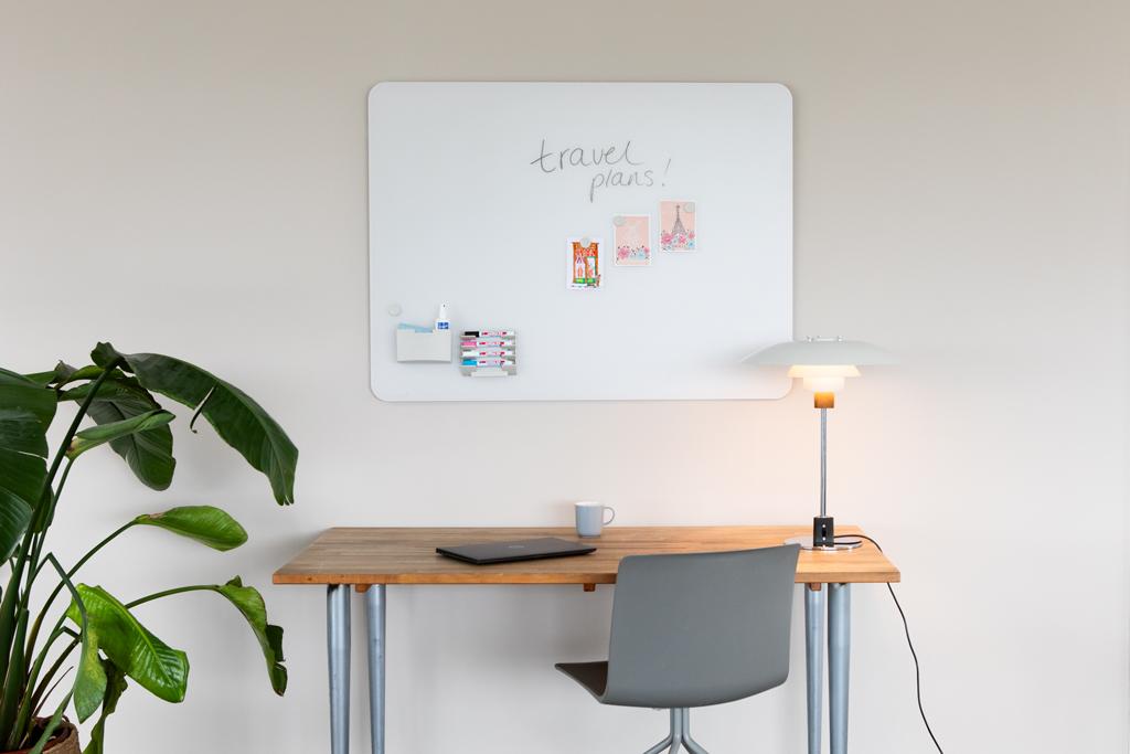 Legamaster Tabuľa GLASSBOARD matná oblé rohy 100x150, sivá