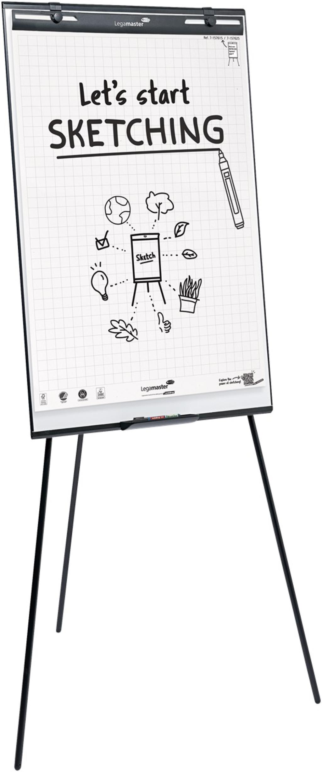 Legamaster Flipchart SKETCH EASY Triangle tripod