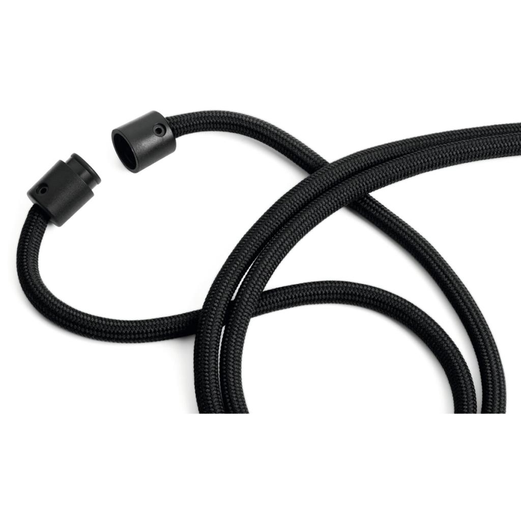 Závesný remienok DURABLE rPET so skobou, okrúhly, čierny 10 ks