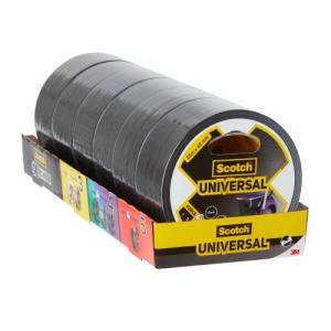 Scotch Opravná páska Scotch,Universal, 25m x 48mm, čierna Páska Scotch® Universal je pevná, viacúčelová lepiaca páska typu duct, ktorá rýchlo a spoľa…