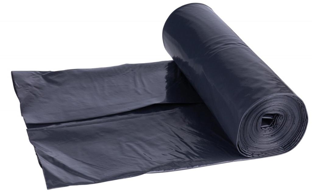 Vrecia DONAU ECO strong,160 ℓ, 70 mic, 10 ks, čierne, LDPE
