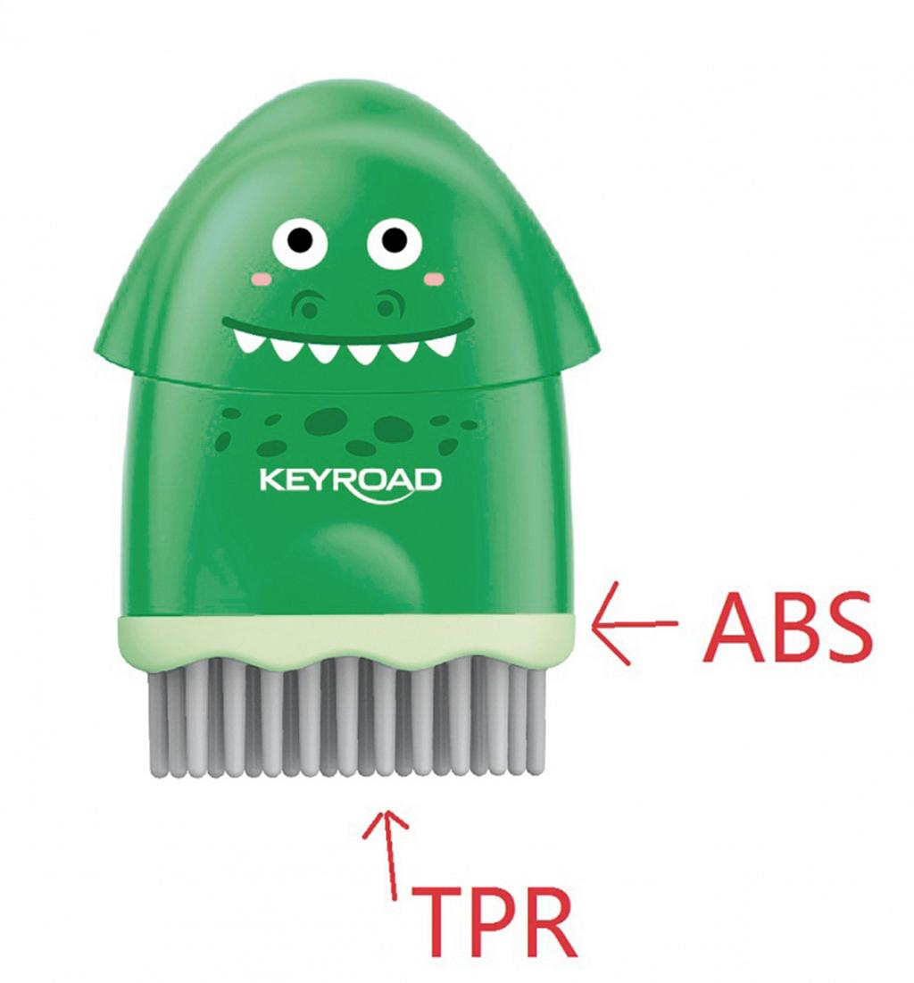 Strúhadlo KEYROAD ROCKY-DOCKY plastové s nádobou na odpad, blister, mix farieb