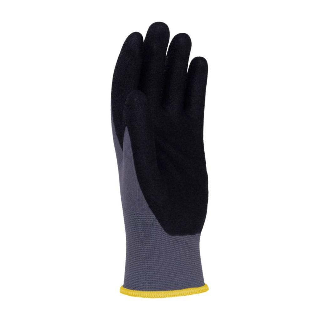 Rukavice pletené, polomáčané DONAU SAFETY Flex, kat. II sivé veľ. 9