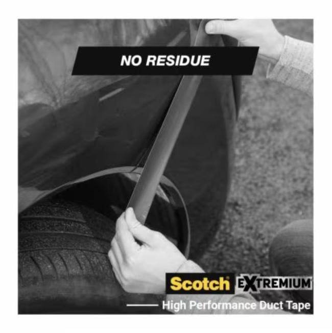 Scotch Opravná páska Scotch, Extremium, NO RESIDUE, vysokovýkonná, 48mm x 18,2m Vysokoúčinná lepiaca páska Scotch® Extremium™ NO RESIDUE typu duct