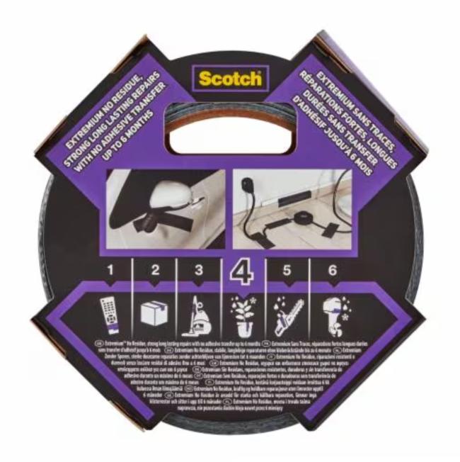 Scotch Opravná páska Scotch, Extremium, NO RESIDUE, vysokovýkonná, 48mm x 18,2m Vysokoúčinná lepiaca páska Scotch® Extremium™ NO RESIDUE typu duct