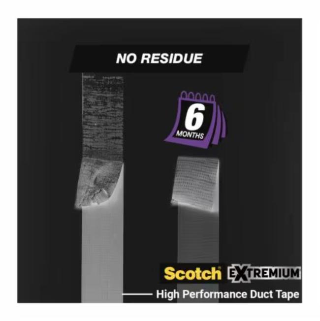 Scotch Opravná páska Scotch, Extremium, NO RESIDUE, vysokovýkonná, 48mm x 18,2m Vysokoúčinná lepiaca páska Scotch® Extremium™ NO RESIDUE typu duct