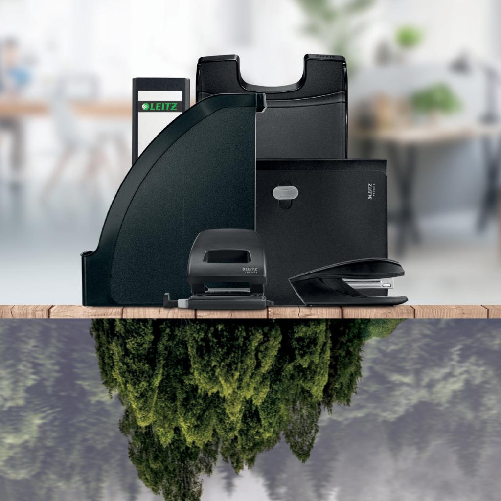 Dierovačka Leitz NeXXt Recycle 30 listov čierna