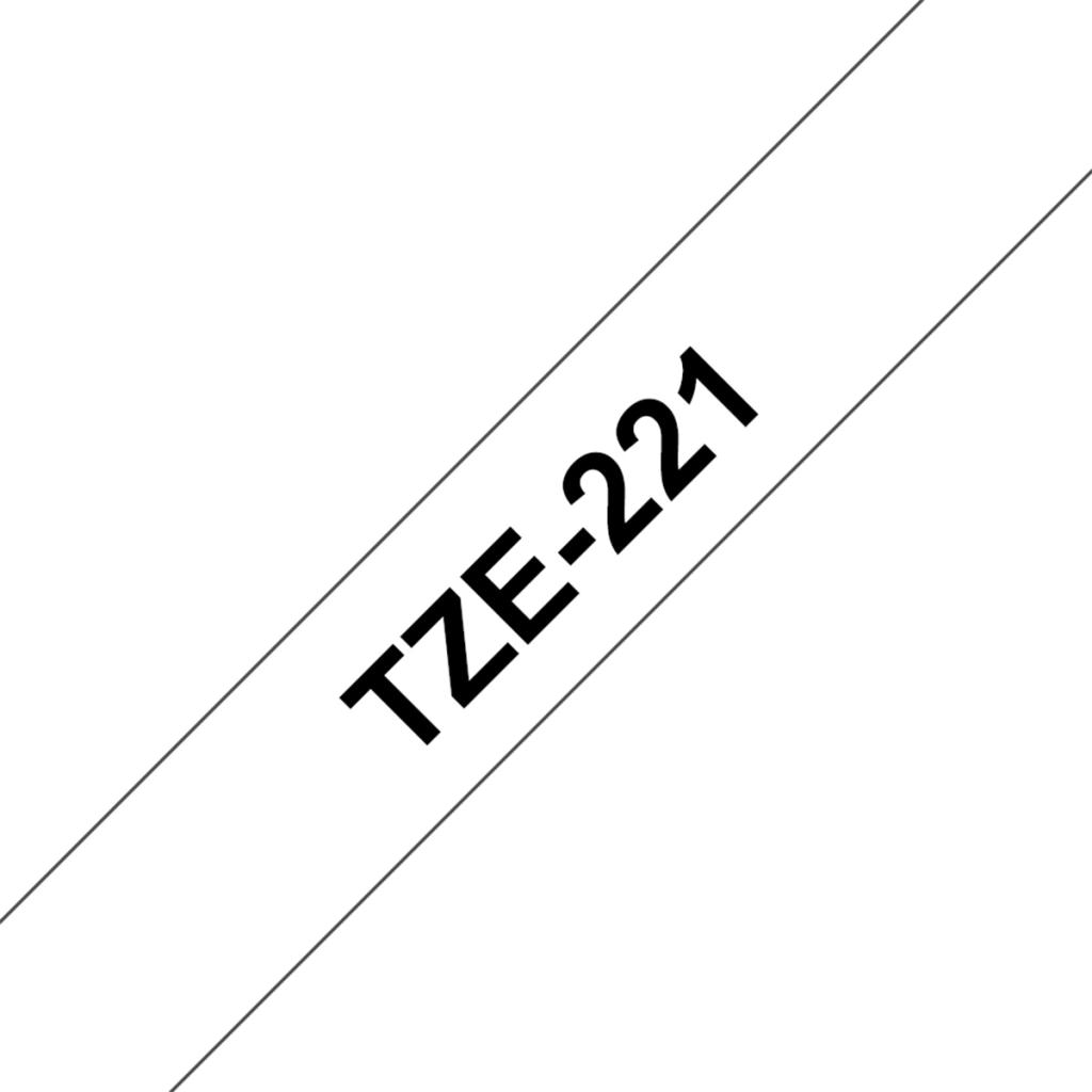 Samolepiaca páska Brother TZe-221 9 mm biela/čierna