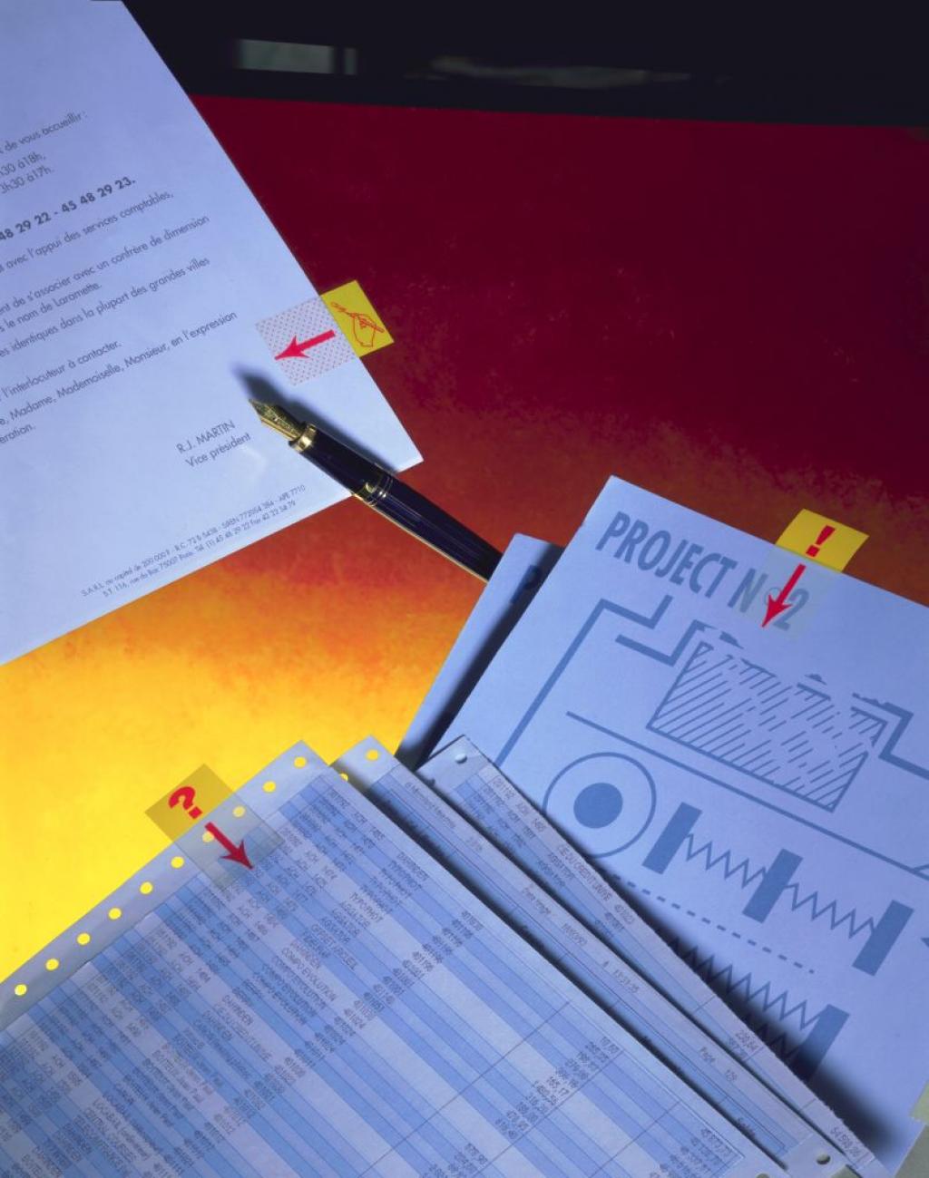 Záložky Post-it Index široké 25,4x43,2 ’výkričník’