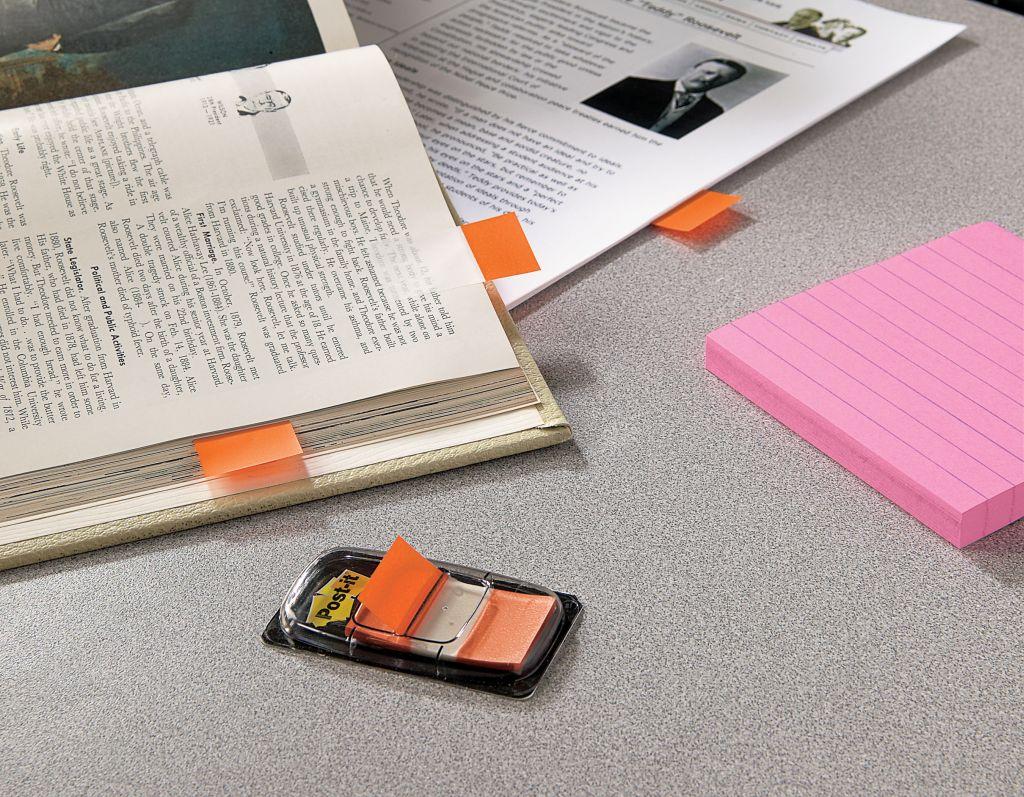 Záložky Post-it Index široké 25,4x43,2 oranžová 2ks
