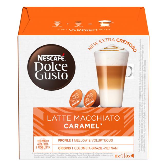 NESCAFÉ® Dolce Gusto® Latte Macchiato Caramel - káva v kapsulách - 16 ks