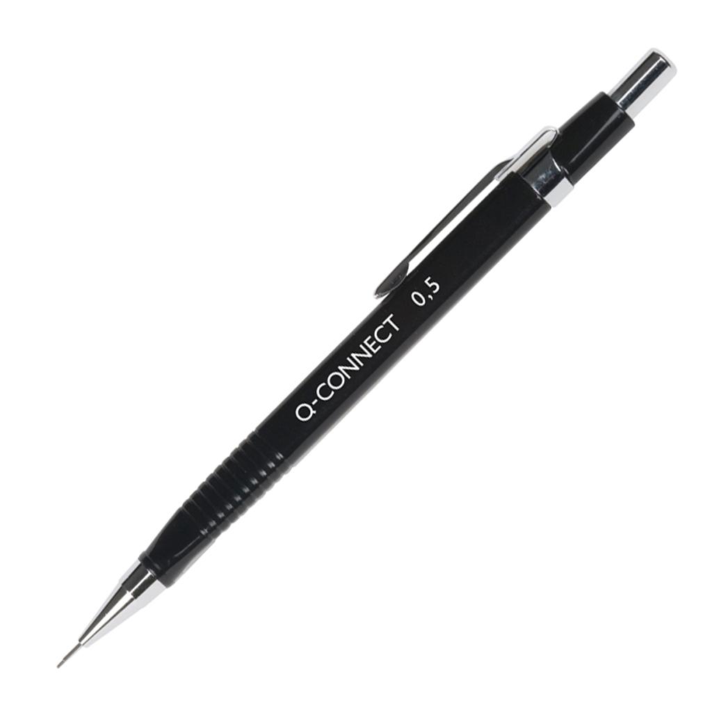 Mikroceruzka Q-CONNECT s kovovým mechanizmom 0,5 mm čierna