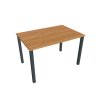 Pracovný stôl Uni, 120x75,5x80 cm, jelša/čierna