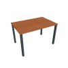 Pracovný stôl Uni, 120x75,5x80 cm, čerešňa/čierna