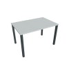 Pracovný stôl Uni, 120x75,5x80 cm, sivá/čierna