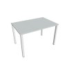 Pracovný stôl Uni, 120x75,5x80 cm, sivá/biela