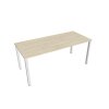Pracovný stôl Uni, 180x75,5x80 cm, agát/biela