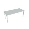 Pracovný stôl Uni, 180x75,5x80 cm, sivá/biela