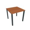 Pracovný stôl Uni, 80x75,5x80 cm, čerešňa/čierna