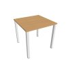 Pracovný stôl Uni, 80x75,5x80 cm, buk/biela