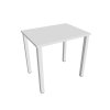 Pracovný stôl Uni, 80x75,5x60 cm, biela/biela