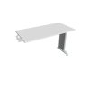 Pracovný stôl Flex, 120x75,5x60 cm, biely/kov