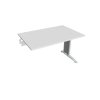 Pracovný stôl Flex, 120x75,5x80 cm, biely/kov