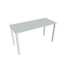 Pracovný stôl Uni, 140x75,5x60 cm, sivá/biela