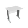 Pracovný stôl Cross, 80x75,5x60 cm, biely/kov
