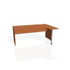 Pracovný stôl Gate, ergo, ľavý, 180x75,5x120 cm, čerešňa/čerešňa