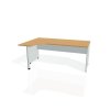 Pracovný stôl Gate, ergo, pravý, 180x75,5x120 cm, buk/sivá