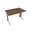 Pracovný stôl Cross, 120x75,5x80 cm, orech/kov