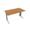 Pracovný stôl Cross, 140x75,5x80 cm, jelša/kov