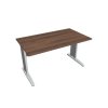 Pracovný stôl Cross, 140x75,5x80 cm, orech/kov
