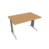 Pracovný stôl Flex, 120x75,5x80 cm, buk/kov