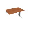 Pracovný stôl Flex, 120x75,5x80 cm, čerešňa/kov