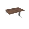 Pracovný stôl Flex, 120x75,5x80 cm, orech/kov