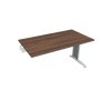 Pracovný stôl Flex, 140x75,5x80 cm, orech/kov