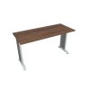 Pracovný stôl Flex, 140x75,5x60 cm, orech/kov