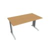 Pracovný stôl Flex, 140x75,5x80 cm, buk/kov