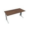 Pracovný stôl Flex, 160x75,5x80 cm, orech/kov