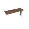 Pracovný stôl Flex, 160x75,5x60 cm, orech/kov