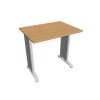 Pracovný stôl Flex, 80x75,5x60 cm, buk/kov