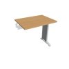 Pracovný stôl Flex, 80x75,5x60 cm, buk/kov
