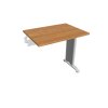 Pracovný stôl Flex, 80x75,5x60 cm, jelša/kov