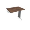Pracovný stôl Flex, 80x75,5x60 cm, orech/kov