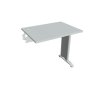 Pracovný stôl Flex, 80x75,5x60 cm, sivý/kov