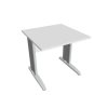 Pracovný stôl Cross, 80x75,5x80 cm, biely/kov