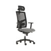 Kancelárska stolička GAME Šéf SYN sivá (Bombay 34) + PDH nastaviteľný + podrúčky P44