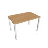 Pracovný stôl Uni, 120x75,5x80 cm, dub/biela